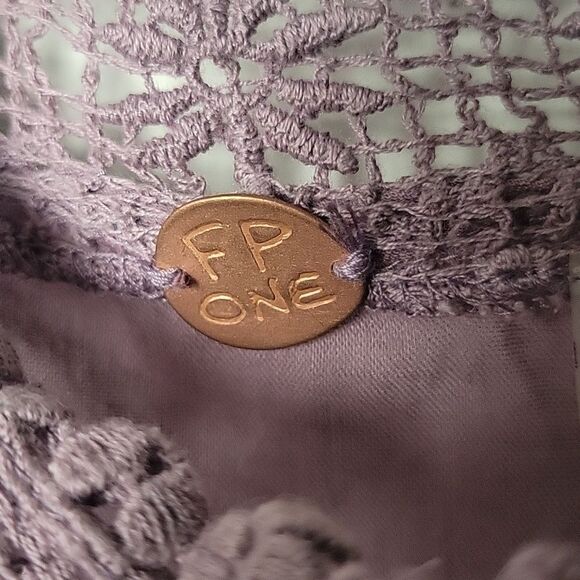 NWT Free People Sydney Dress XS Mini Purple Boho Embroidered Coquette Romantic - Picture 7 of 16